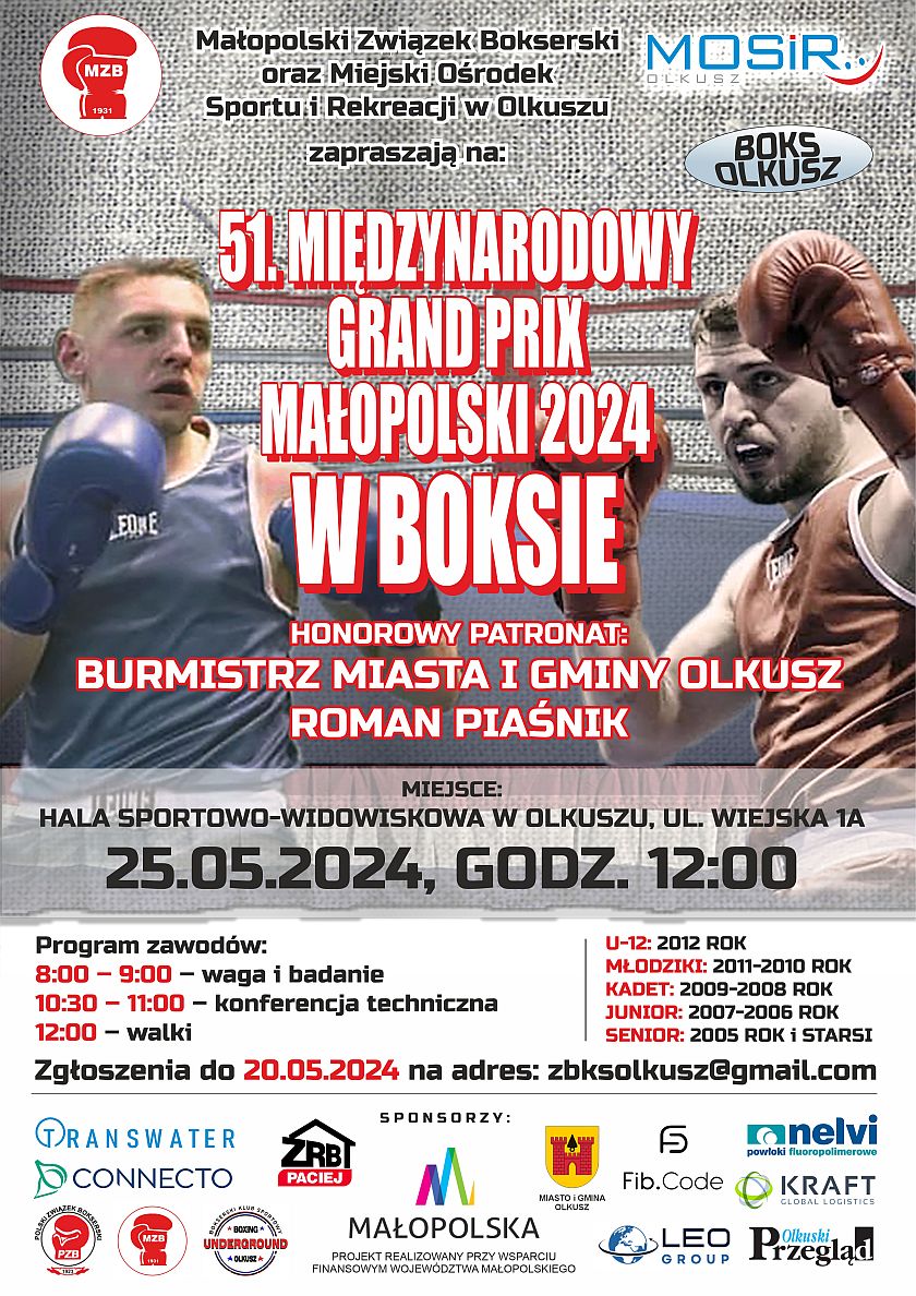 Międzynarodowe Grand Prix Małopolski w Boksie Solne Miasto Wieliczka