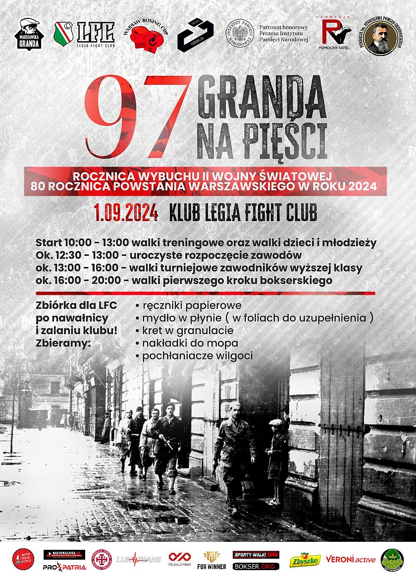 Warszawska Granda na pięści - Legia Fight Club Torwar Łazienkowska 6a