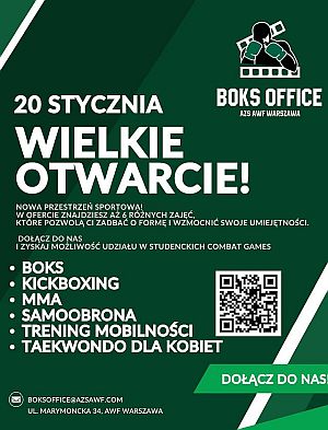 BOKS OFFICE AWF Warszawa