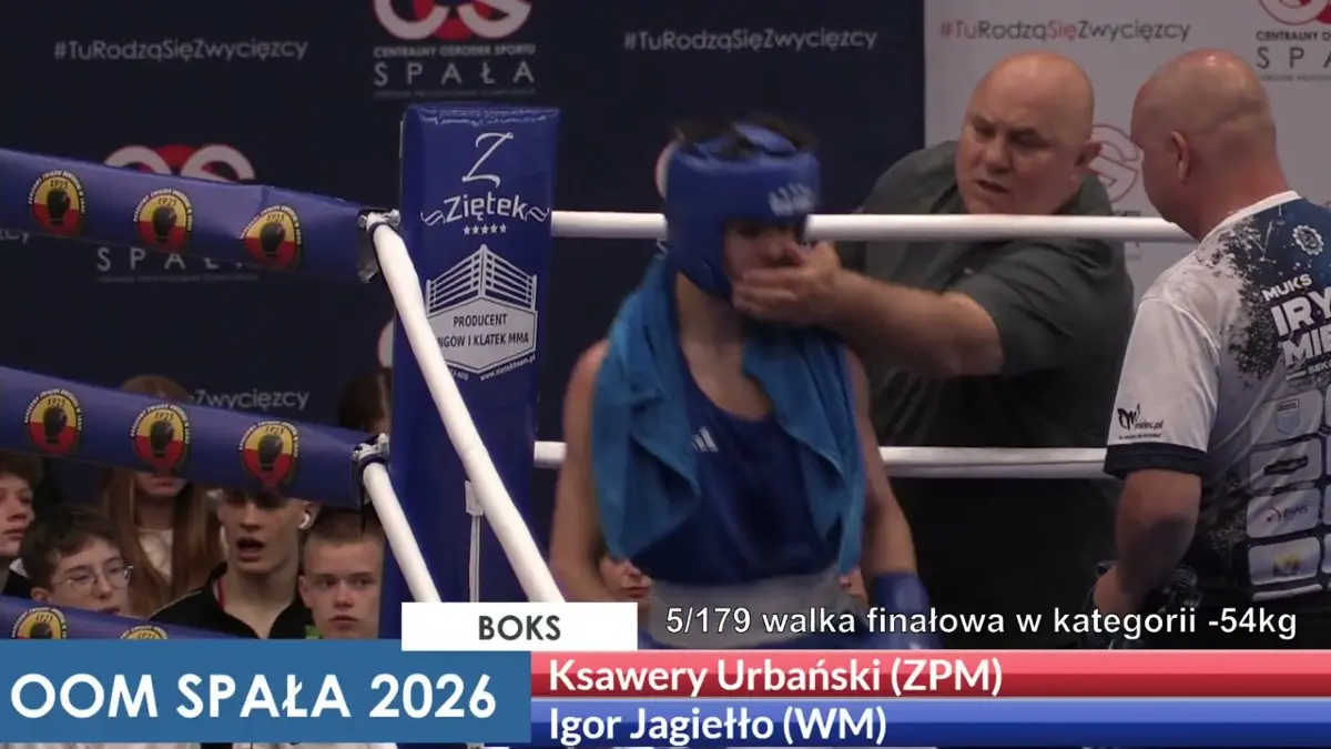 Wideo: Ksawery Urbański vs Igor Jagiełło (54 kg)